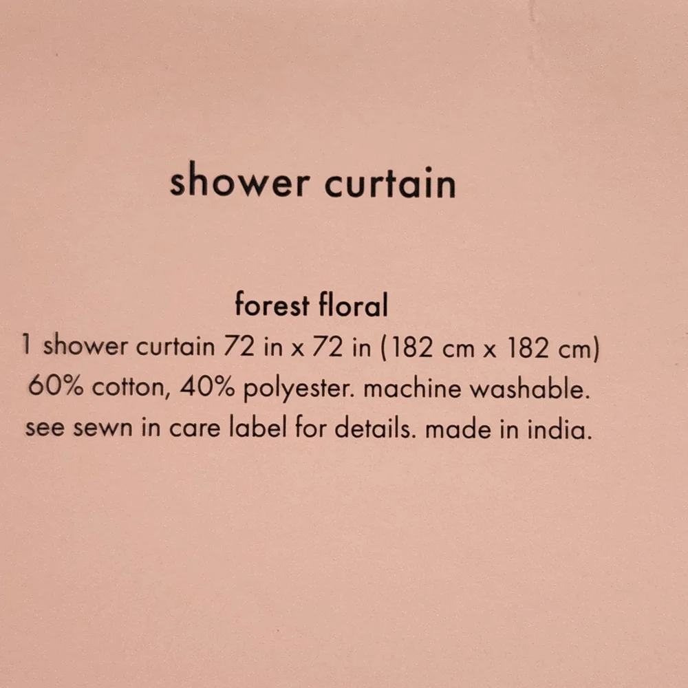 kate spade Multicolor Floral Shower Curtain